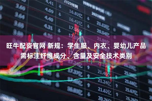 旺牛配资官网 新规：学生服、内衣、婴幼儿产品需标注纤维成分、含量及安全技术类别
